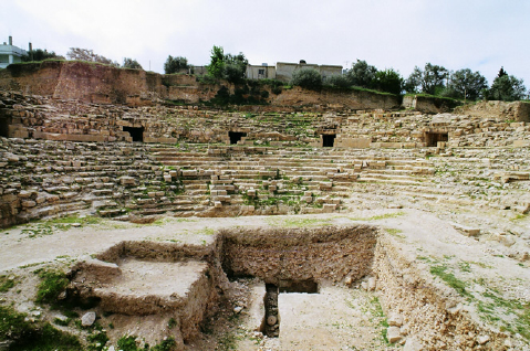 Roman ruins in Beit Al Ras town