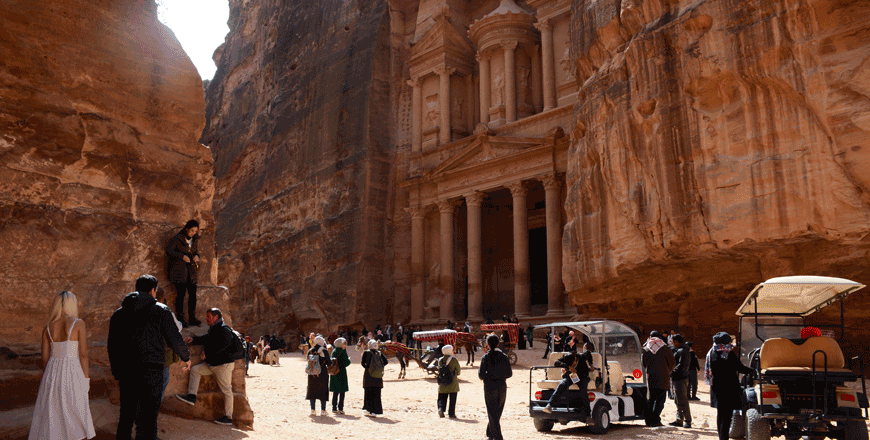 Unprecedented numbers of tourists hit Jordan’s archaeological sites